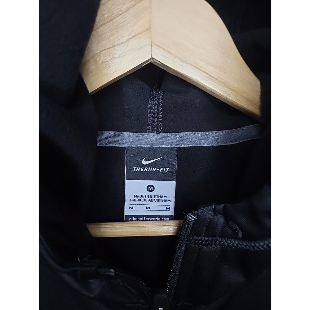 Oklahoma State Cowboys OSU Nike Full Zip Hoodie Therma-Fit, Sz Med, Black/Orange - Picture 5 of 9